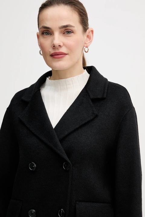 Gaudi płaszcz z dodatkiem wełny kolor czarny 521FD35011 - zdjęcie produktu nr 2