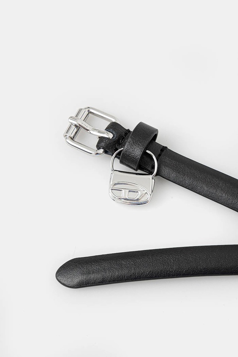 Diesel pasek skórzany DIESEL LOGO B-CHARM HIP damski kolor czarny X09973.PR227 - zdjęcie produktu nr 2