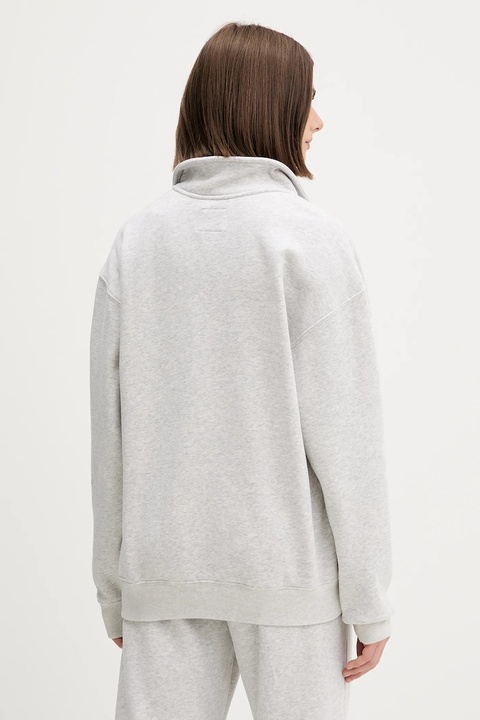 Abercrombie & Fitch bluza damska kolor szary melanżowa KI152-5427-112 - zdjęcie produktu nr 2