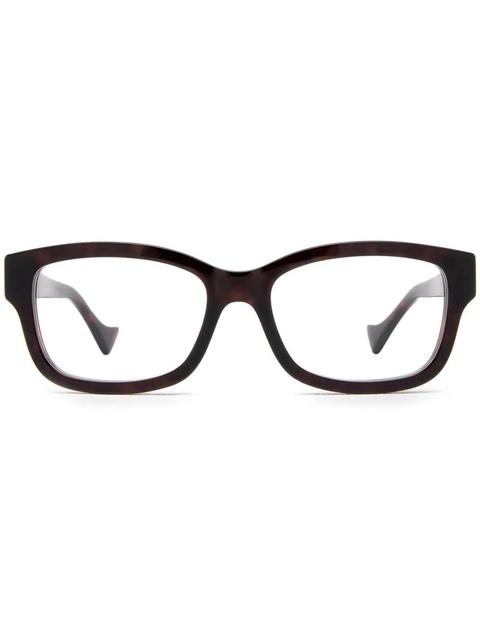 Gucci Eyewear rectangle-frame glasses - Brown - zdjęcie produktu nr 1