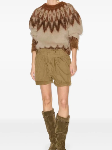 ISABEL MARANT Fairisle pattern mohair sweater - Brown - zdjęcie produktu nr 2