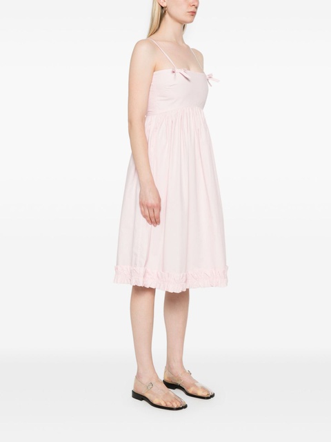 GANNI poplin strap midi dress - Pink - zdjęcie produktu nr 2