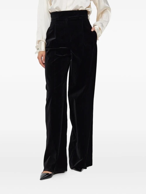 Max Mara pleated velvet trousers - Black - zdjęcie produktu nr 2