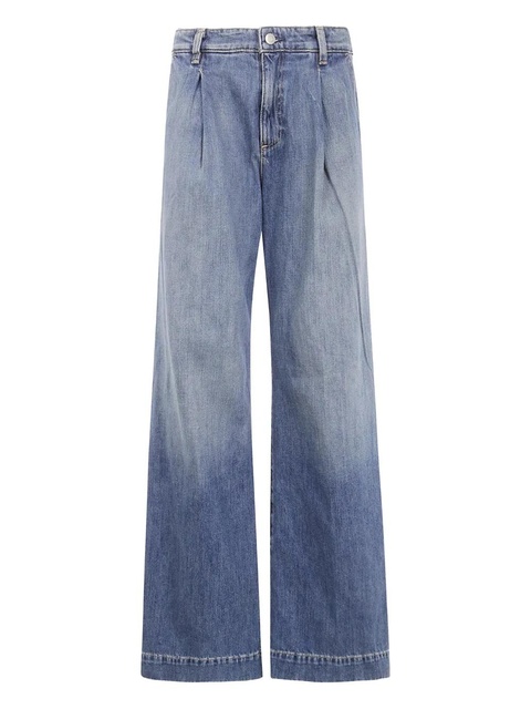 Lauren Ralph Lauren pleated wide-leg jeans - Blue - zdjęcie produktu nr 1