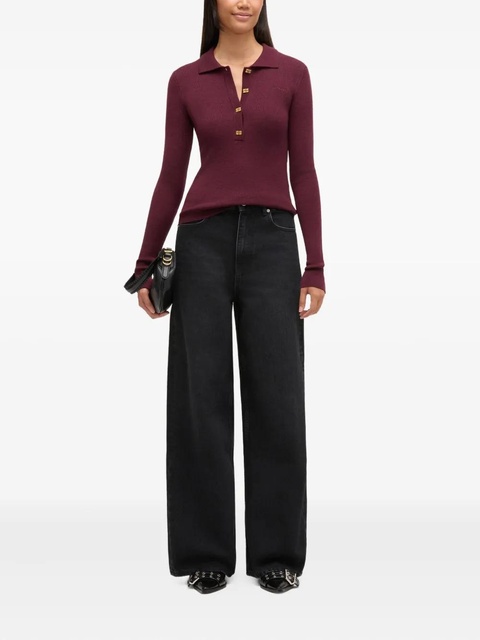 GANNI buttoned collared knitwear - zdjęcie produktu nr 1