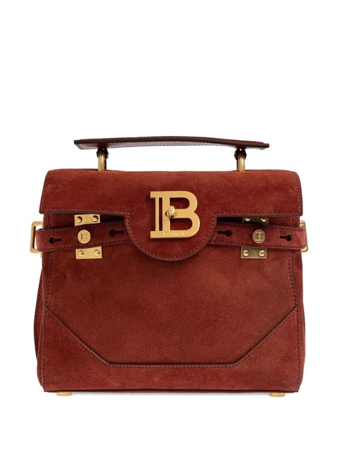 Balmain logo-plaque top-handle tote bag - Brown - zdjęcie produktu nr 1