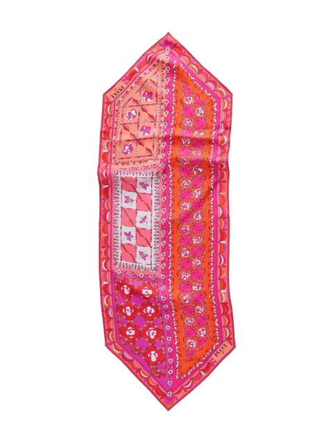 PUCCI pattern silk scarf - Pink - zdjęcie produktu nr 1