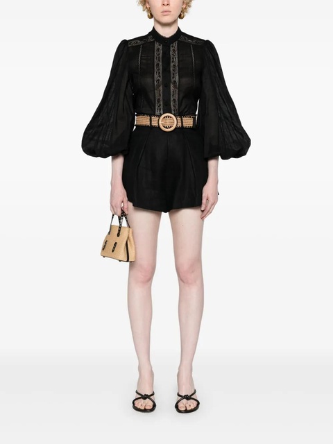 ZIMMERMANN Halliday cotton shirt - Black - zdjęcie produktu nr 2