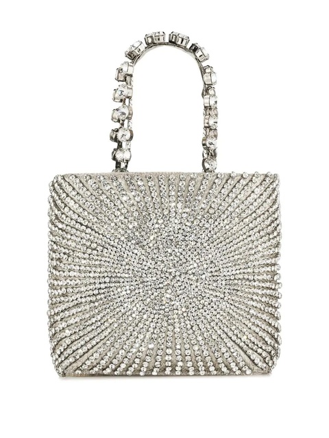 Aquazzura Luxury Square tote bag - Silver - zdjęcie produktu nr 2