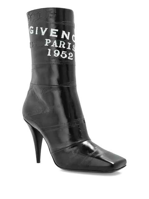 Givenchy logo-print leather boots - Black - zdjęcie produktu nr 2