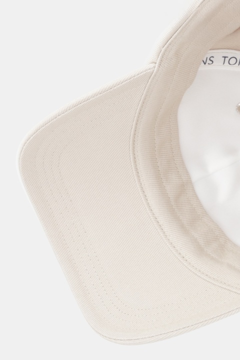 Tommy Jeans czapka z daszkiem bawełniana kolor beżowy AW0AW18096 - zdjęcie produktu nr 2