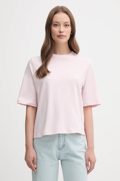 United Colors of Benetton t-shirt bawełniany damski kolor różowy 3BL0E17G5 - zdjęcie produktu nr 1