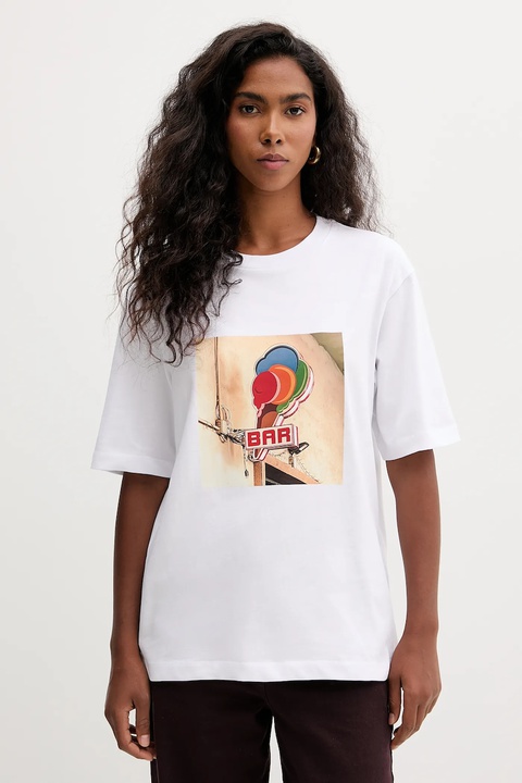 MAX&Co. t-shirt bawełniany damski kolor biały 2528976021200 - zdjęcie produktu nr 1