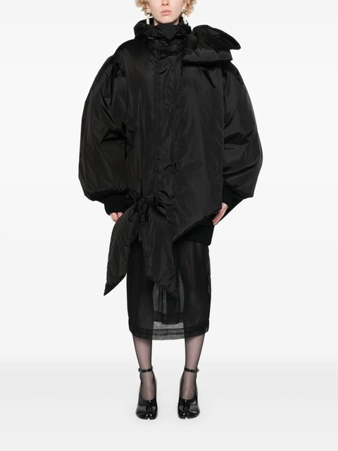 Simone Rocha bow-detail padded coat - Black - zdjęcie produktu nr 2