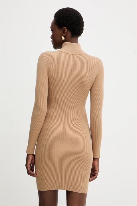 Guess sukienka HARLEY kolor beżowy mini dopasowana W5BK45 Z0572 - zdjęcie produktu nr 2