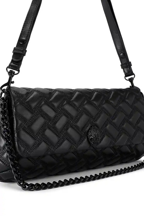 Kurt Geiger London torebka skórzana kolor czarny 4028500109 - zdjęcie produktu nr 2