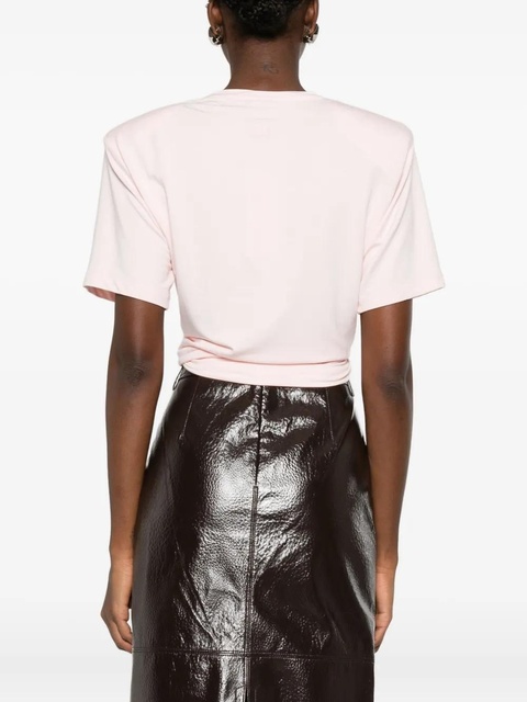Magda Butrym knotted front T-shirt - Pink - zdjęcie produktu nr 2