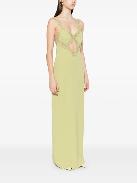 Blumarine corded-lace maxi dress - Green - zdjęcie produktu nr 2