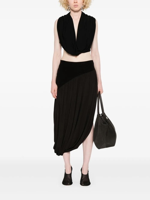 Ferragamo satin midi skirt - Brown - zdjęcie produktu nr 2