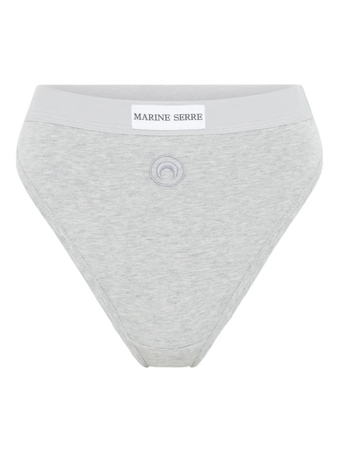 Marine Serre Moon-logo jersey briefs - Grey - zdjęcie produktu nr 1