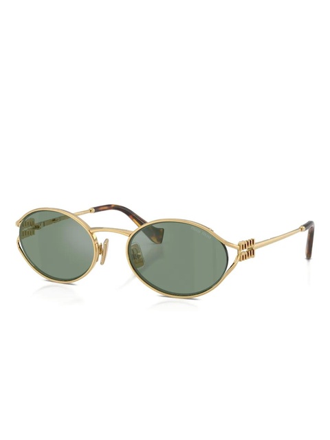 Miu Miu Eyewear round-frame sunglasses - Gold - zdjęcie produktu nr 2