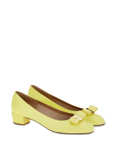 Ferragamo leather ballet flats - Yellow - zdjęcie produktu nr 2