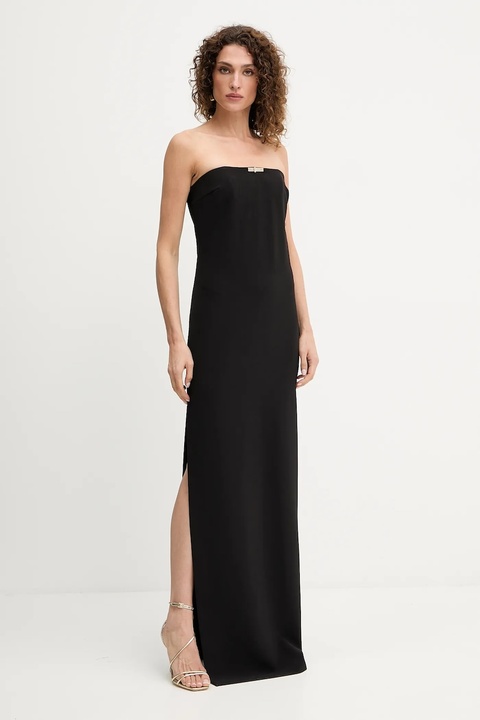 Elisabetta Franchi sukienka kolor czarny midi dopasowana AB84852E3 - zdjęcie produktu nr 1