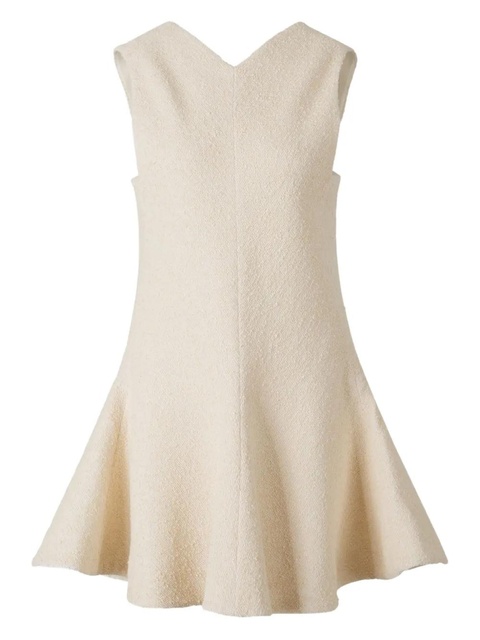 KHAITE V-back flared skater dress - Neutrals - zdjęcie produktu nr 1