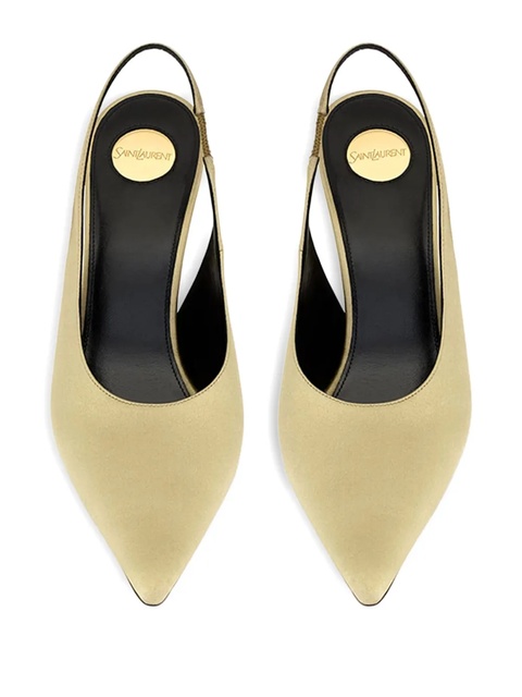 Saint Laurent 110mm L'entracte slingback pointed-toe pumps - Neutrals - zdjęcie produktu nr 2