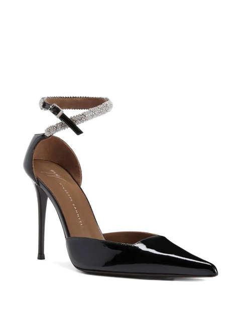 Giuseppe Zanotti 105mm ELENIE crystal-embellishment pumps - Black - zdjęcie produktu nr 2