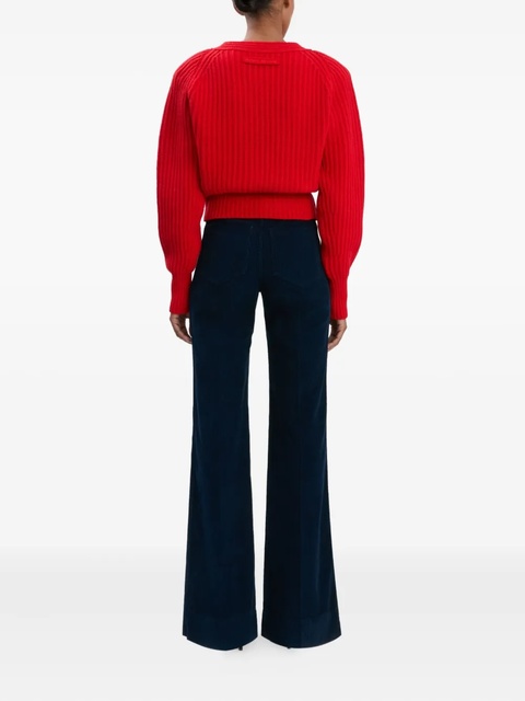 Victoria Beckham rib-knit sweater - Red - zdjęcie produktu nr 2