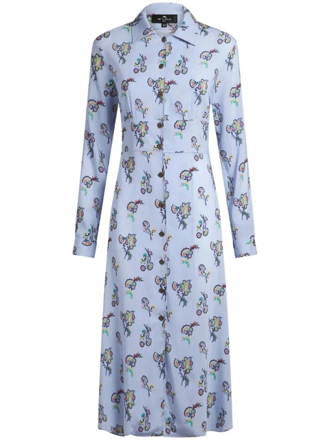 ETRO printed shirt dress - Blue - zdjęcie produktu nr 1