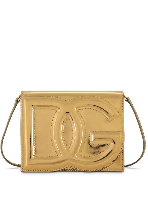 Dolce & Gabbana logo-embossed metallic-effect bag - Gold - zdjęcie produktu nr 1
