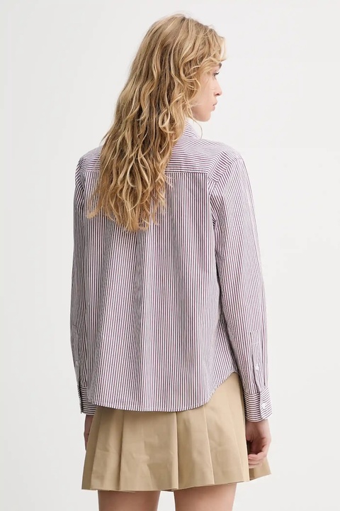 Levi's koszula bawełniana damska kolor brązowy regular z kołnierzykiem klasycznym 34574 - zdjęcie produktu nr 2