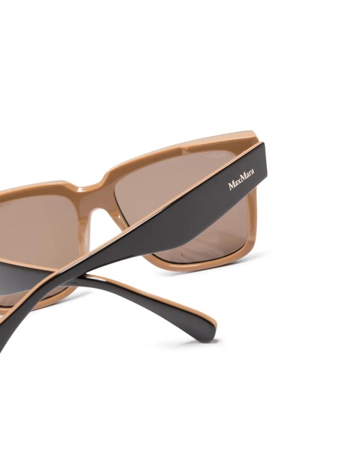 Max Mara Eyewear MM0078 square-frame tinted sunglasses - Brown - zdjęcie produktu nr 2