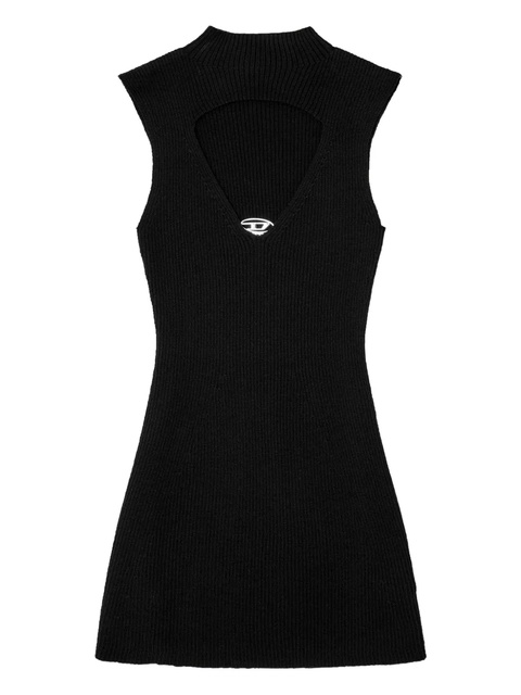 Diesel M-Oloni-Short mock-neck keyhole mini dress - Black - zdjęcie produktu nr 1