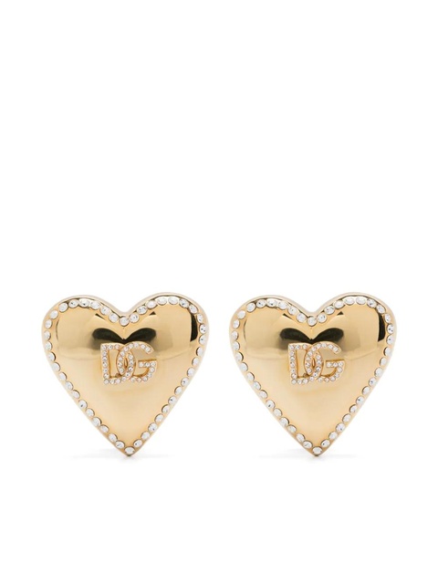 Dolce & Gabbana heart-motif clip-on earrings - Gold - zdjęcie produktu nr 1
