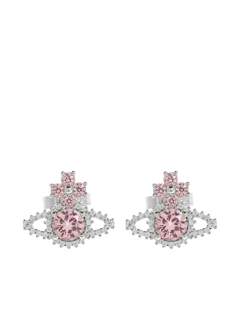 Vivienne Westwood Orb crystal-embellished earrings - Silver - zdjęcie produktu nr 1