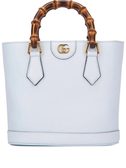 Gucci bamboo-handles tote bag - Blue - zdjęcie produktu nr 1