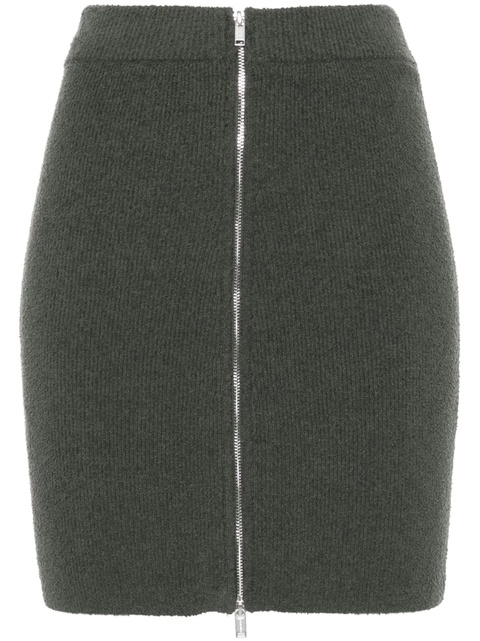 Nanushka bouclé zip-up miniskirt - Grey - zdjęcie produktu nr 1