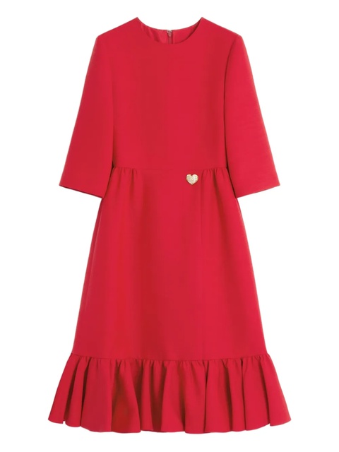Valentino Garavani crepe midi dress - Red - zdjęcie produktu nr 1