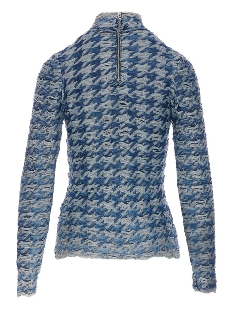 Diesel distressed houndstooth top - Blue - zdjęcie produktu nr 2