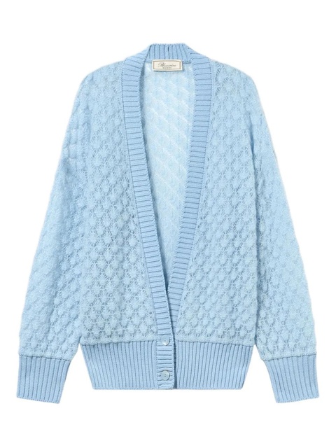 Blumarine textured button cardigan - Blue - zdjęcie produktu nr 1