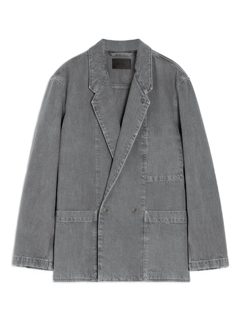 LEMAIRE double-breasted patch-pocket blazer - Grey - zdjęcie produktu nr 1