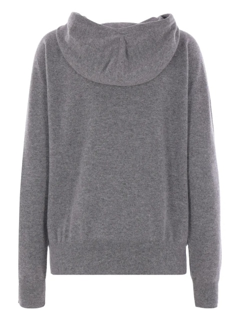 The Row drawstring-hood zip-front cardigan - Grey - zdjęcie produktu nr 2