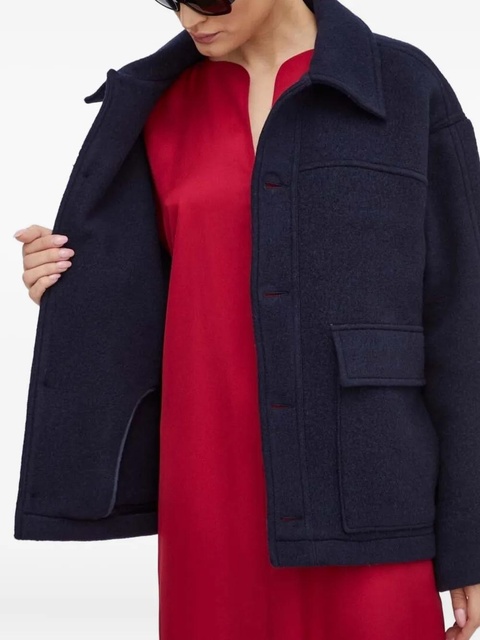 American Vintage button-fastening patch-pocket jacket - Blue - zdjęcie produktu nr 1