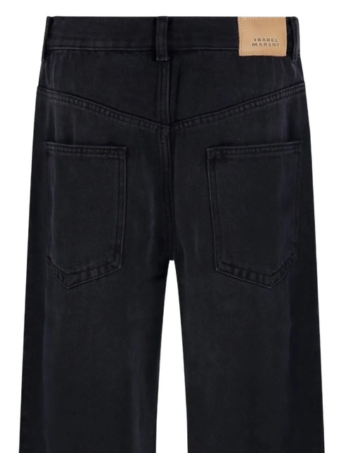 ISABEL MARANT pleated faded jeans - Black - zdjęcie produktu nr 2