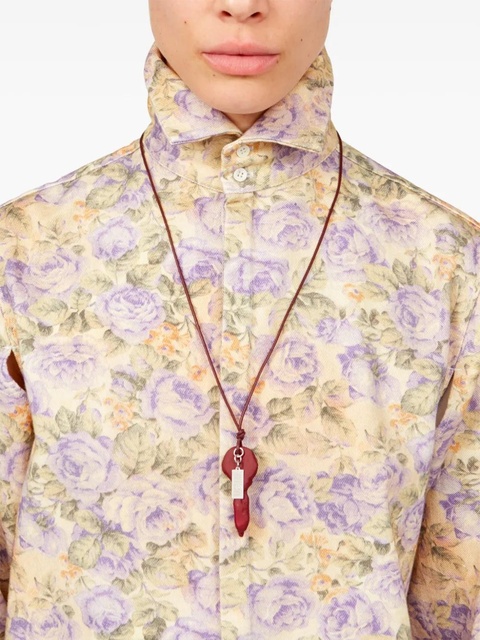 MM6 Maison Margiela Candle Waxed key-pendant necklace - Red - zdjęcie produktu nr 2