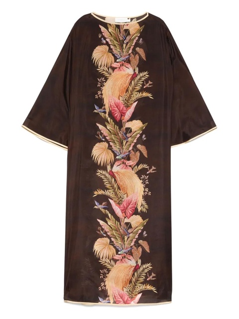 ZIMMERMANN Ascension midi dress - Brown - zdjęcie produktu nr 1
