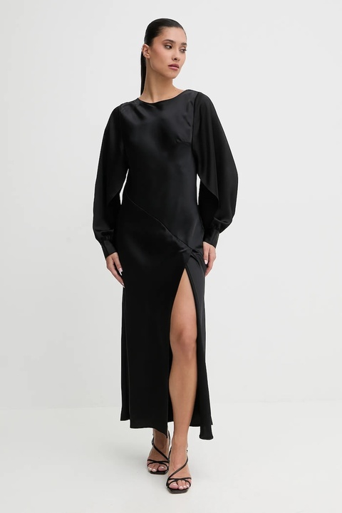 HUGO sukienka kolor czarny maxi prosta 50552970 - zdjęcie produktu nr 1